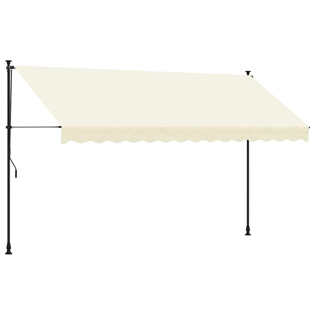Toldo retráctil de tela y acero gris antracita 100x150 cm