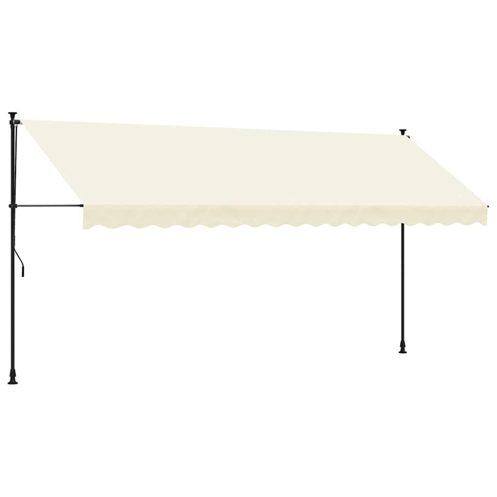 Toldo retráctil de tela y acero gris antracita 200x150 cm