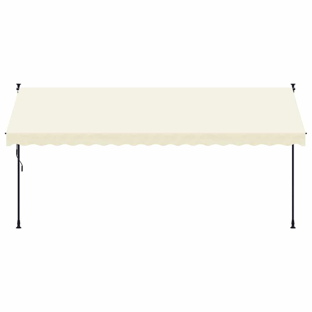 Toldo retráctil de tela y acero gris antracita 200x150 cm
