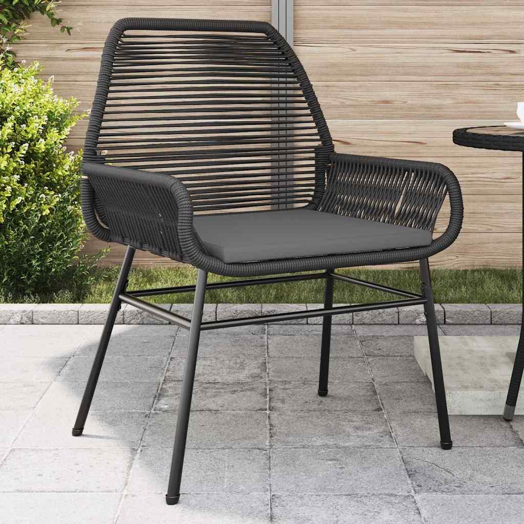 Sillones de jardín con cojines 2 uds ratán sintético marrón