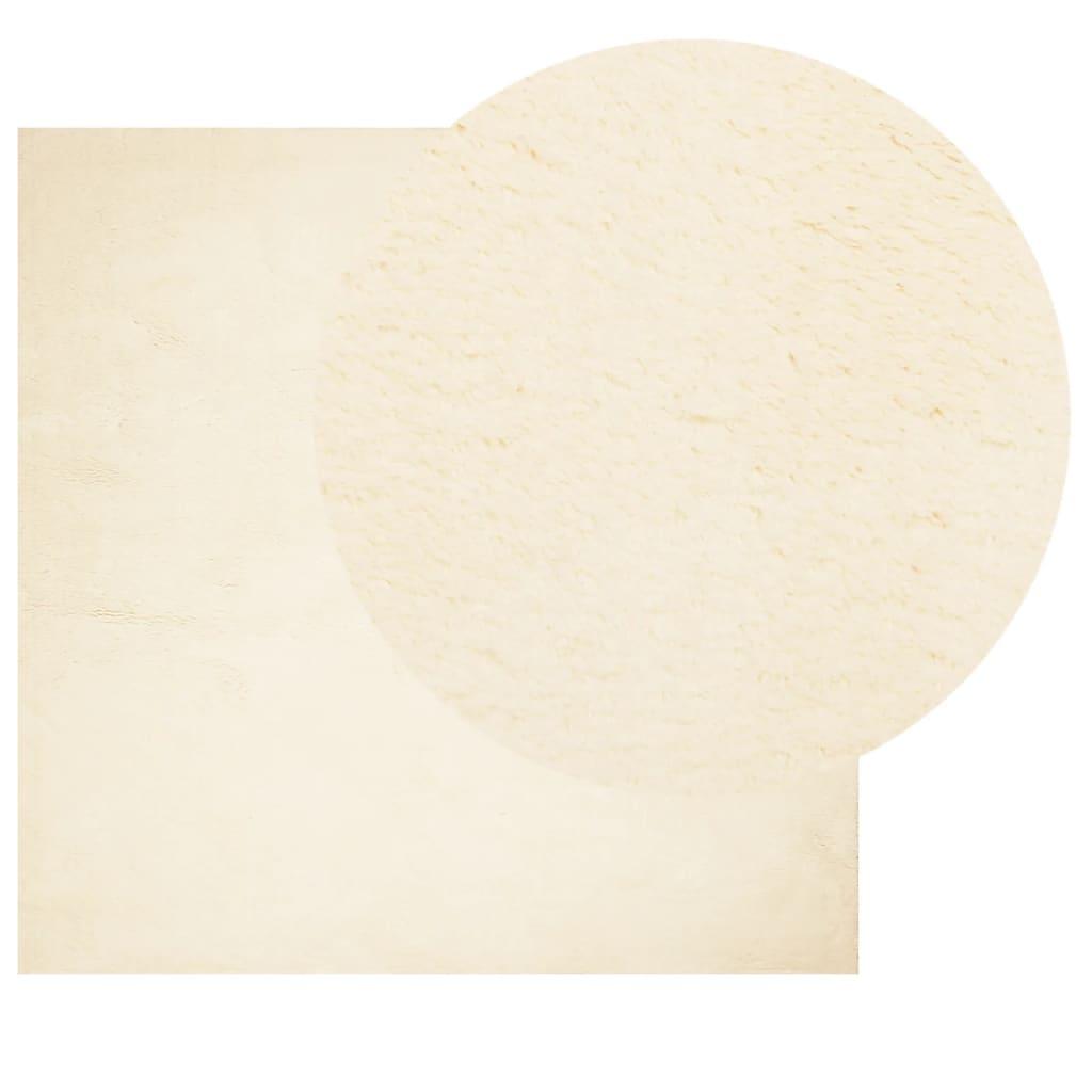 Alfombra de pelo corto suave lavable HUARTE antracita 240x240cm