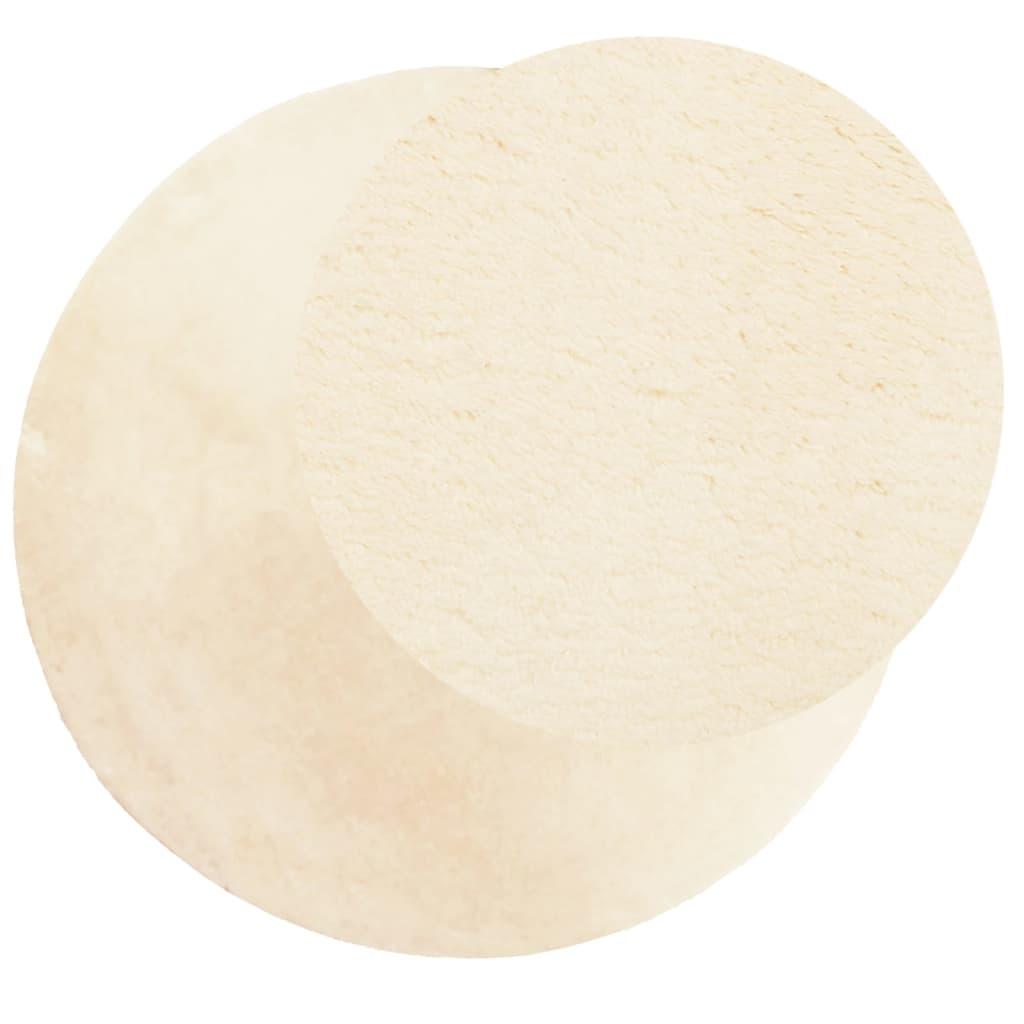 Alfombra de pelo corto suave lavable HUARTE antracita Ø 80 cm