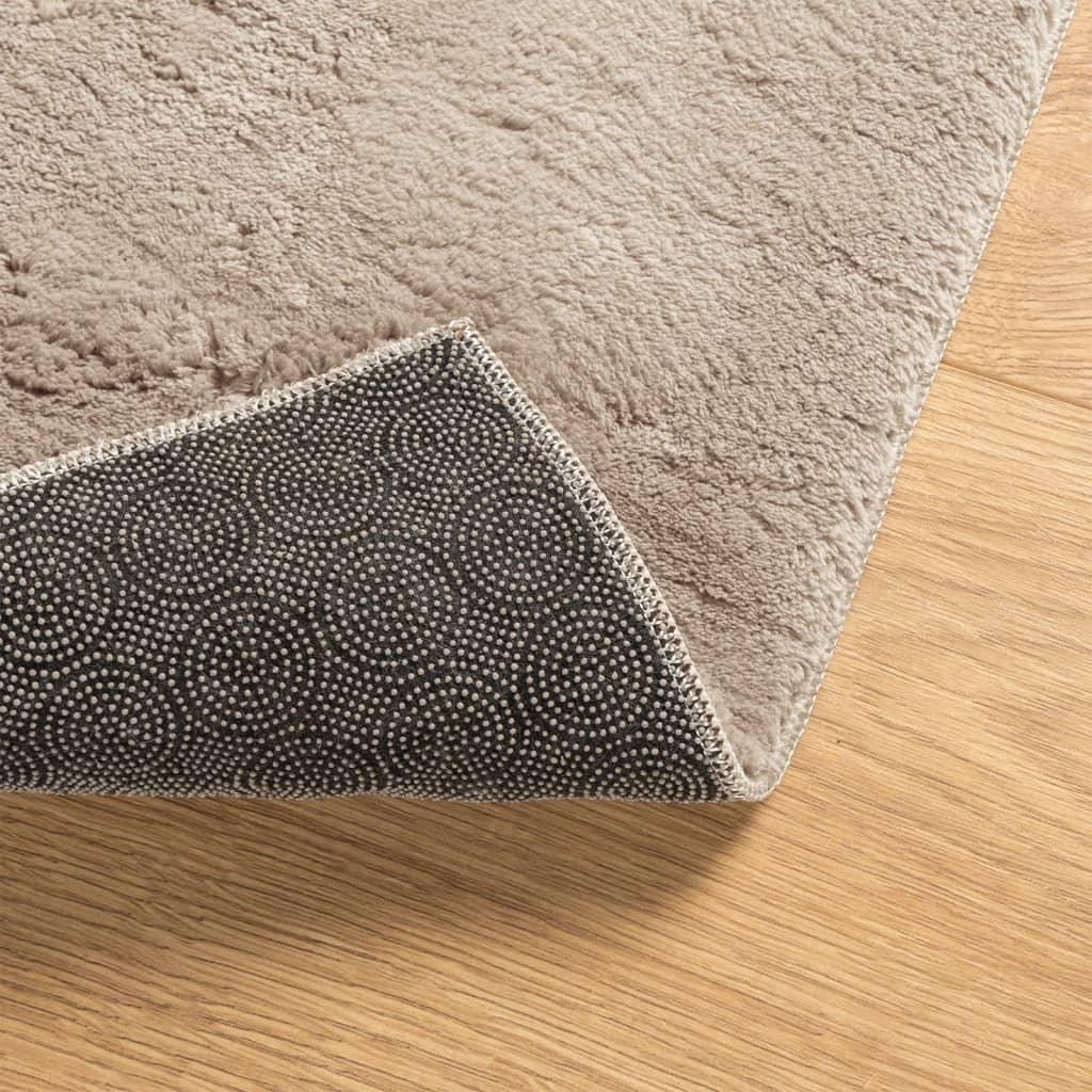 Alfombra de pelo corto suave lavable HUARTE arena 140x200 cm