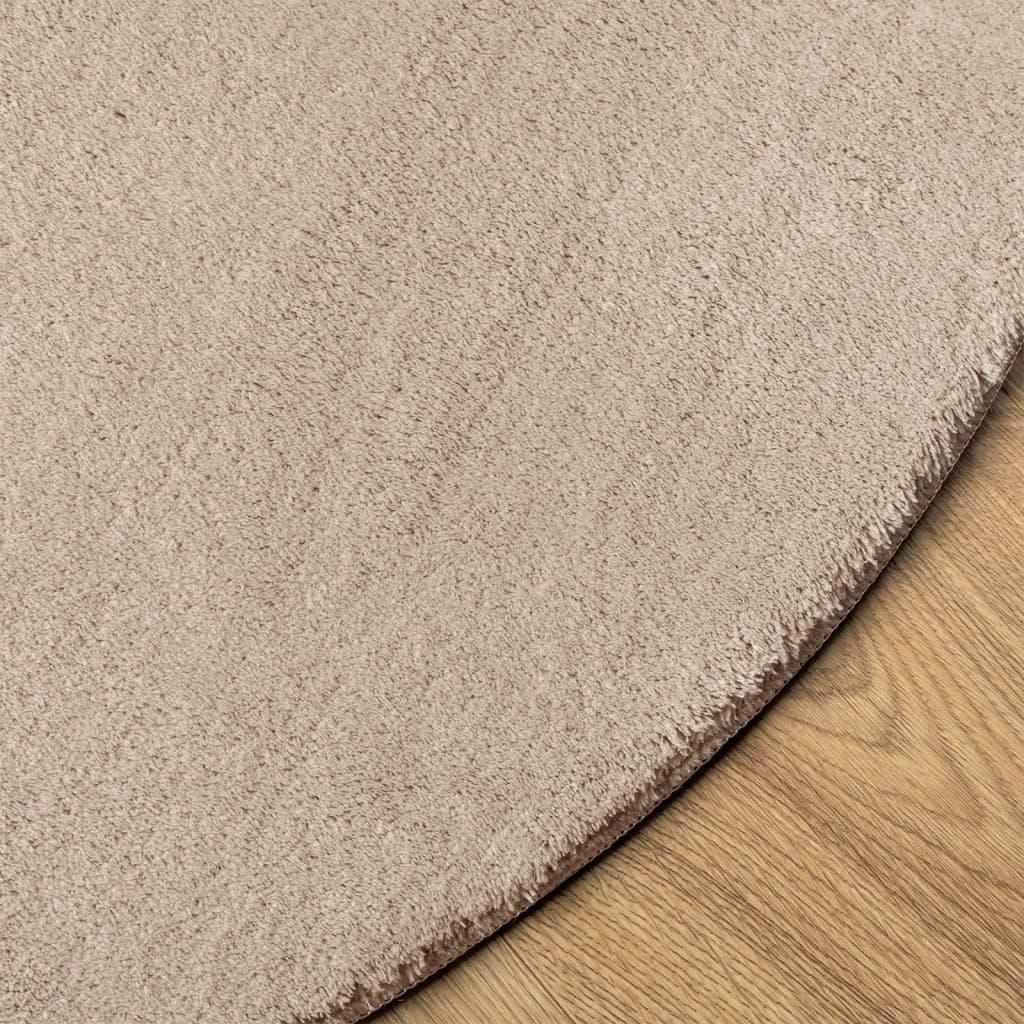 Alfombra de pelo corto suave lavable HUARTE arena 100x200 cm