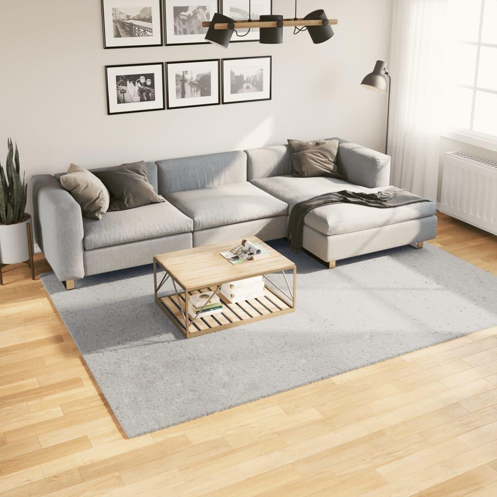 Alfombra de pelo corto suave lavable HUARTE antracita 200x280cm