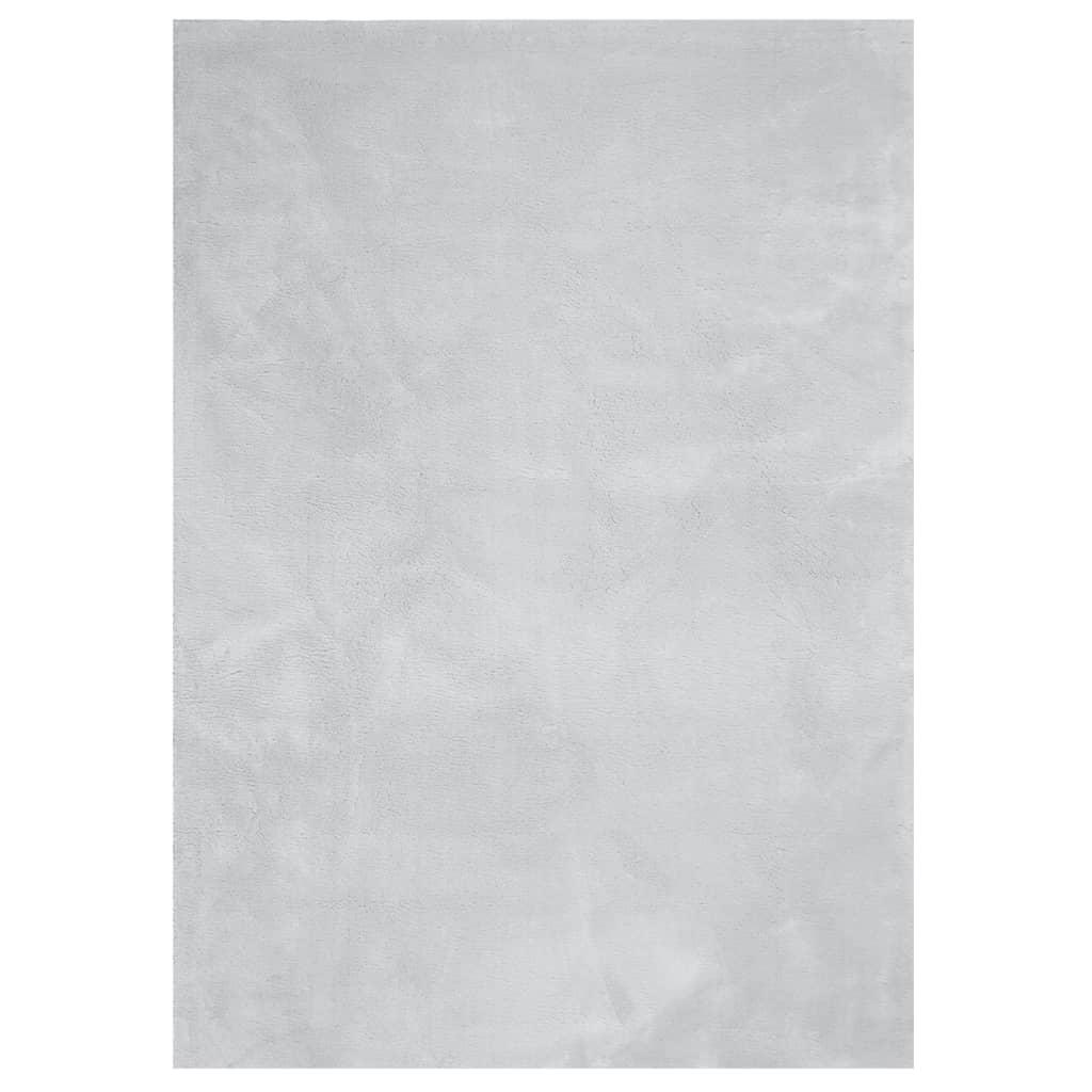 Alfombra de pelo corto suave lavable HUARTE antracita 200x280cm