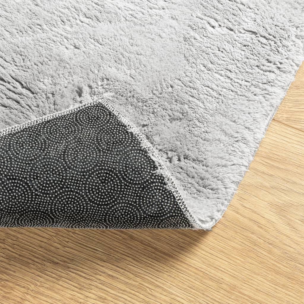 Alfombra de pelo corto suave lavable HUARTE antracita 200x280cm