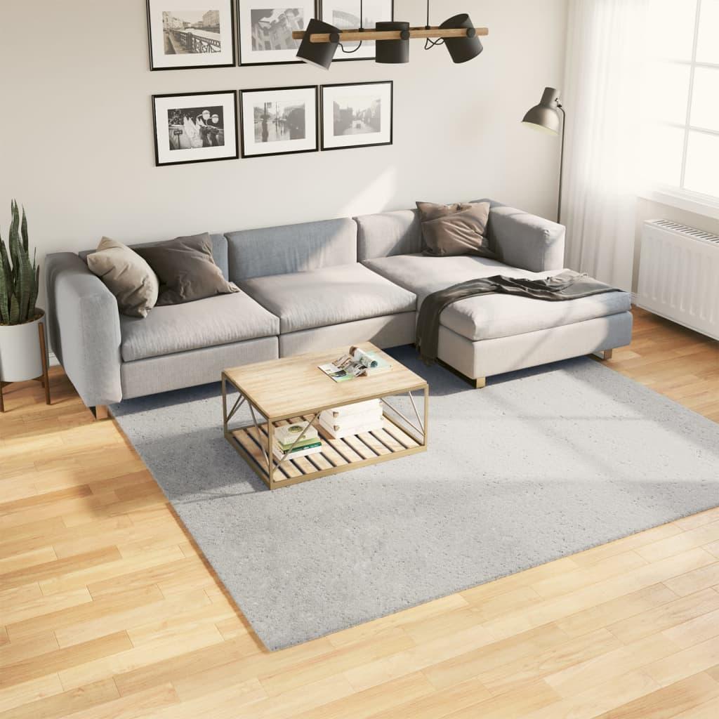 Alfombra de pelo corto suave lavable HUARTE antracita 240x240cm