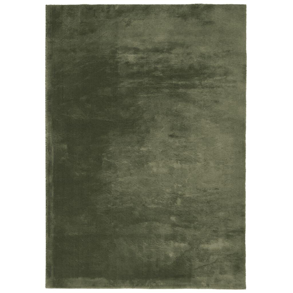 Alfombra de pelo corto suave lavable HUARTE antracita 200x280cm