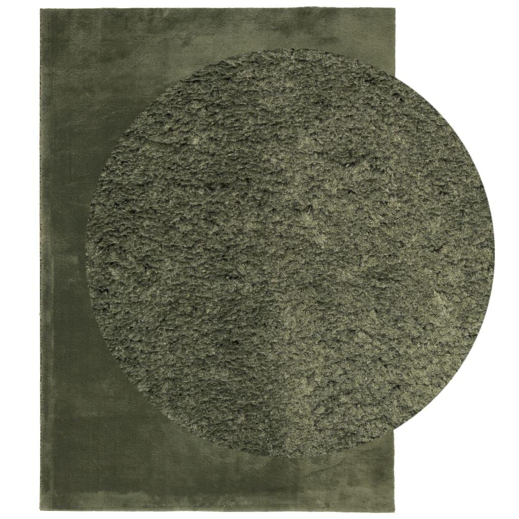 Alfombra de pelo corto suave lavable HUARTE antracita 200x280cm