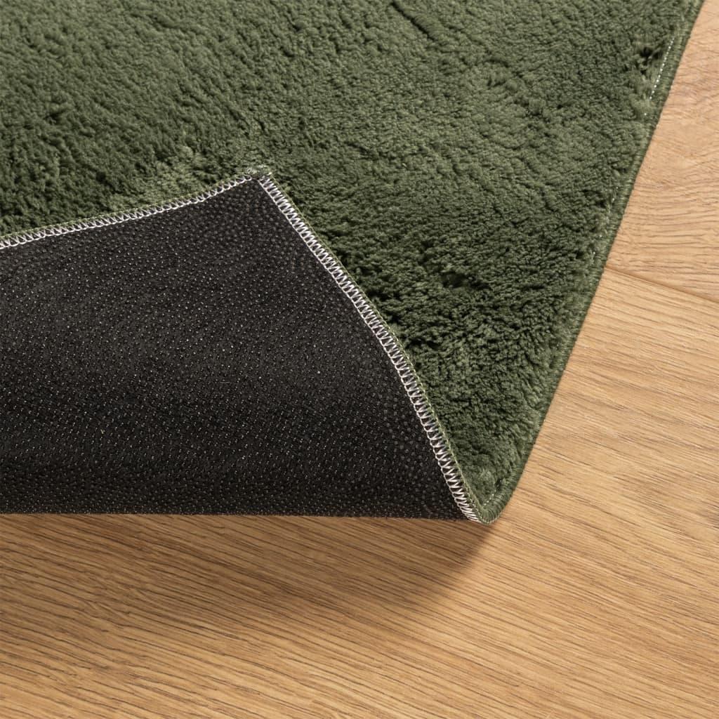 Alfombra de pelo corto suave lavable HUARTE antracita 200x280cm