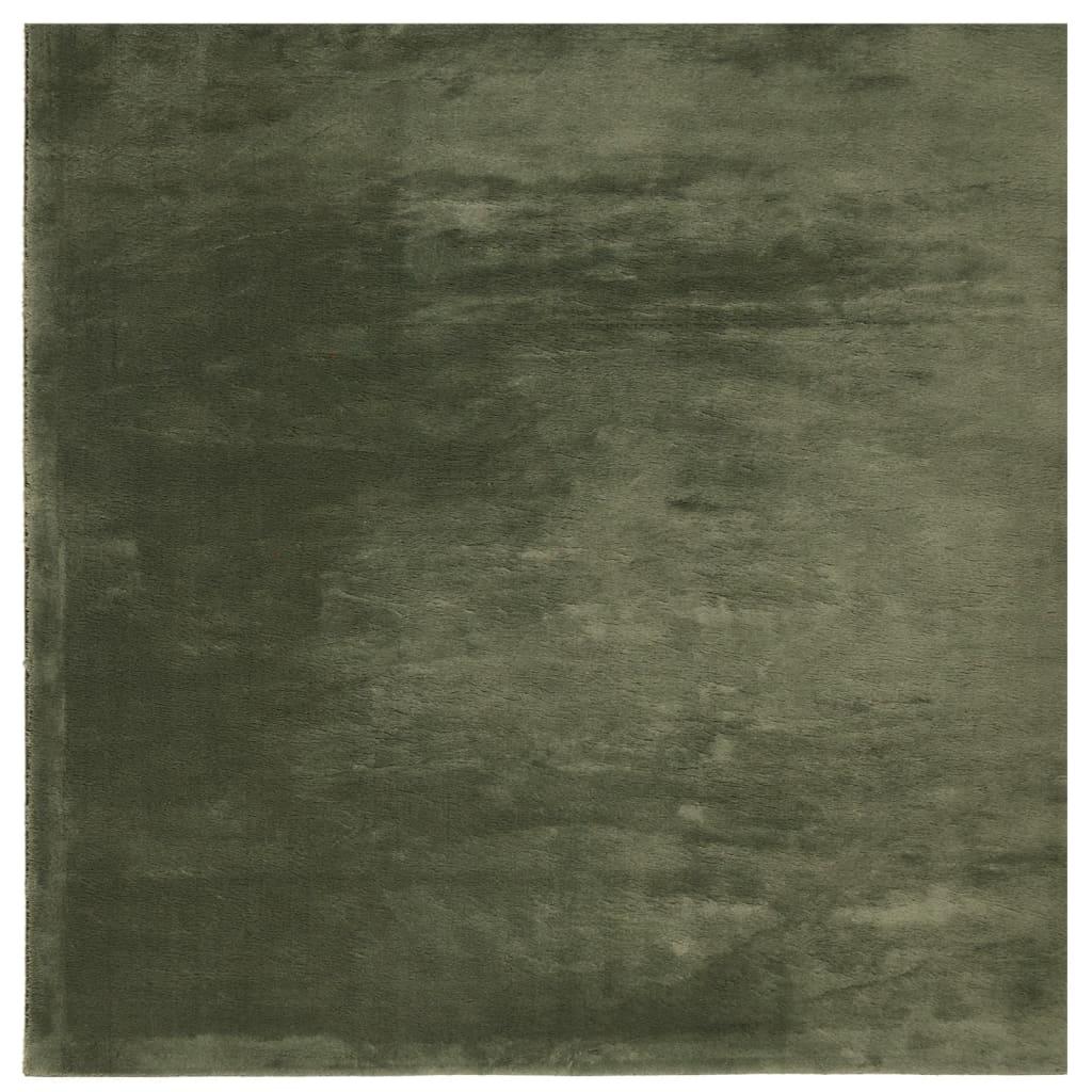 Alfombra de pelo corto suave lavable HUARTE antracita 240x240cm