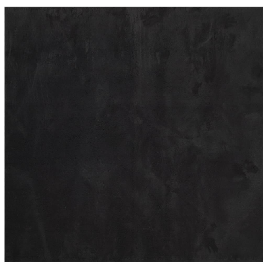 Alfombra de pelo corto suave lavable HUARTE antracita 240x240cm