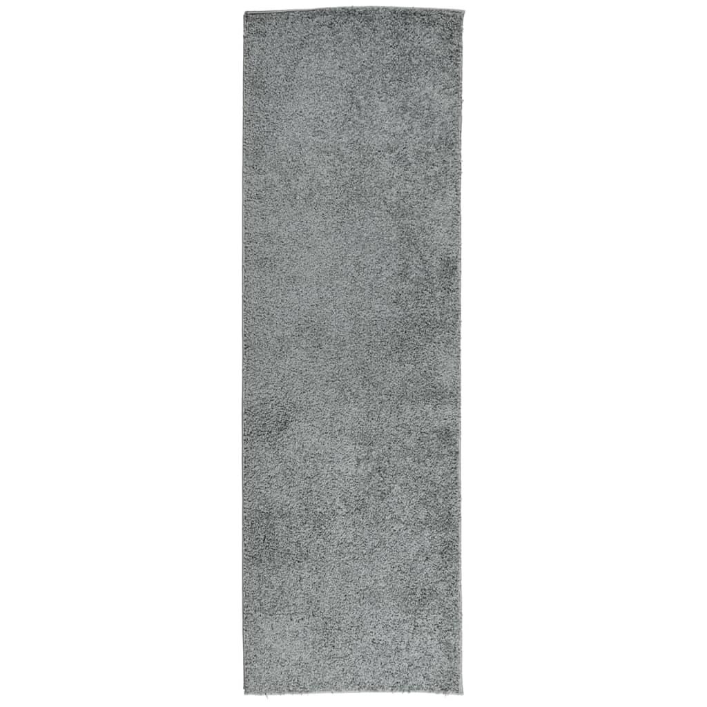 Alfombra peluda de pelo largo moderna PAMPLONA verde 80x250 cm