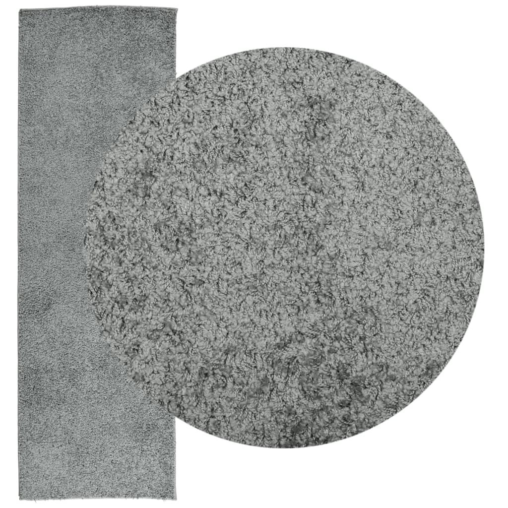 Alfombra peluda de pelo largo moderna PAMPLONA verde 80x250 cm