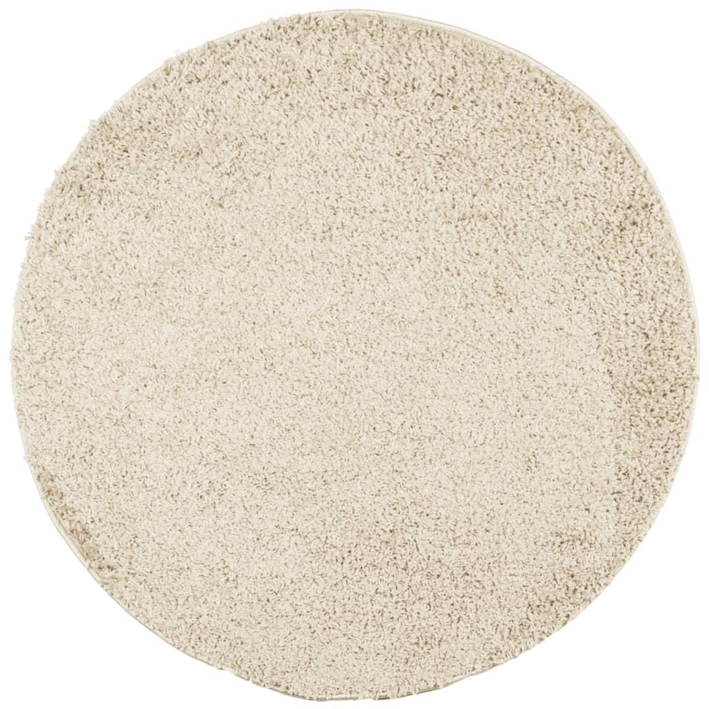 Alfombra peluda de pelo largo moderna PAMPLONA dorado Ø 160 cm
