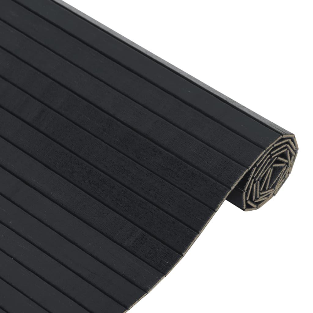 Alfombra rectangular bambú color natural claro 60x100 cm