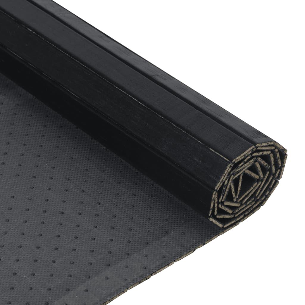 Alfombra rectangular bambú color natural claro 60x100 cm