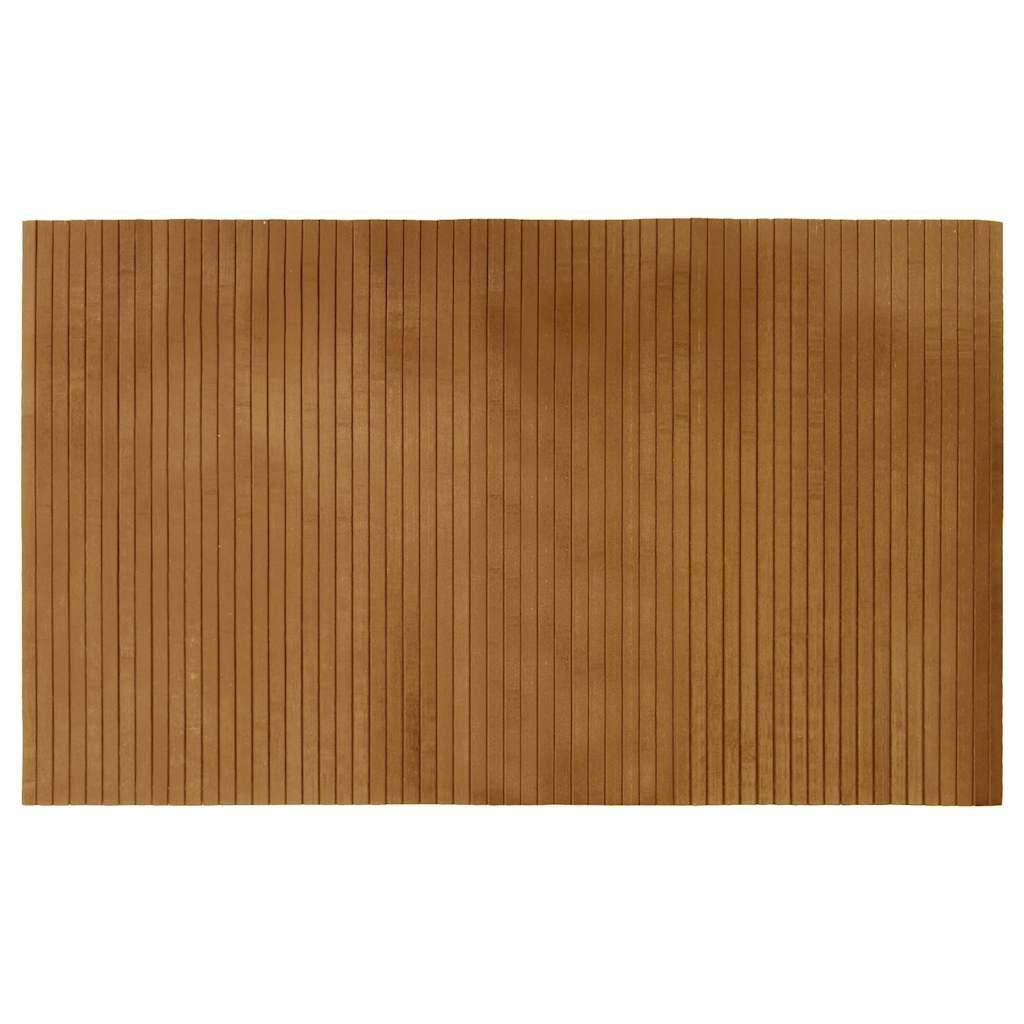 Alfombra rectangular bambú color natural claro 60x100 cm