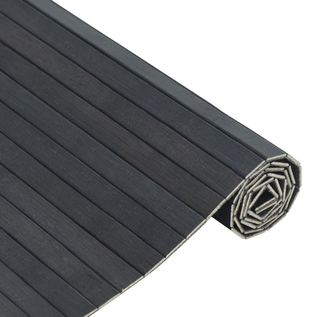 Alfombra rectangular bambú color natural claro 60x200 cm