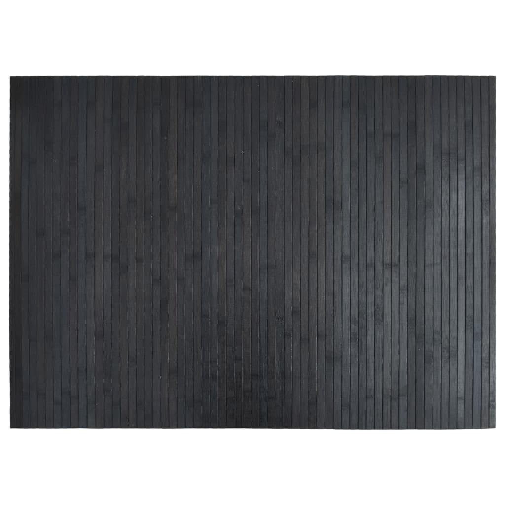 Alfombra rectangular bambú color natural claro 70x100 cm