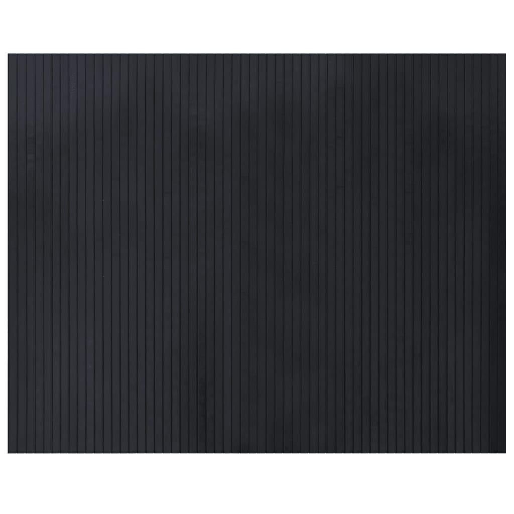 Alfombra rectangular bambú color natural claro 80x100 cm