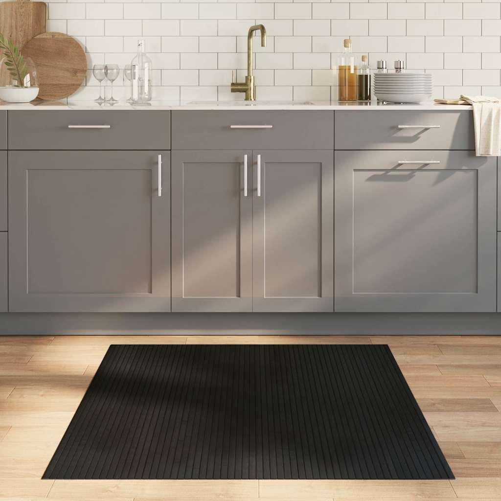 Alfombra rectangular bambú 100x100 cm