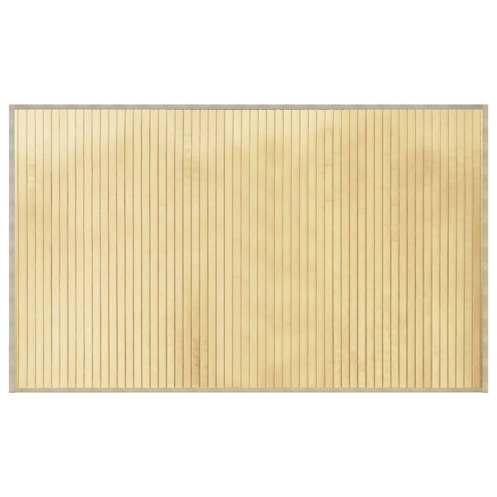 Alfombra rectangular bambú 60x100 cm