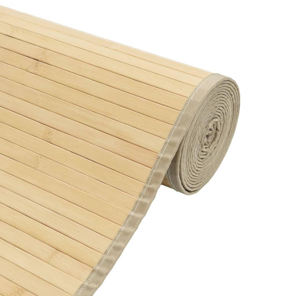 Alfombra rectangular bambú 60x100 cm