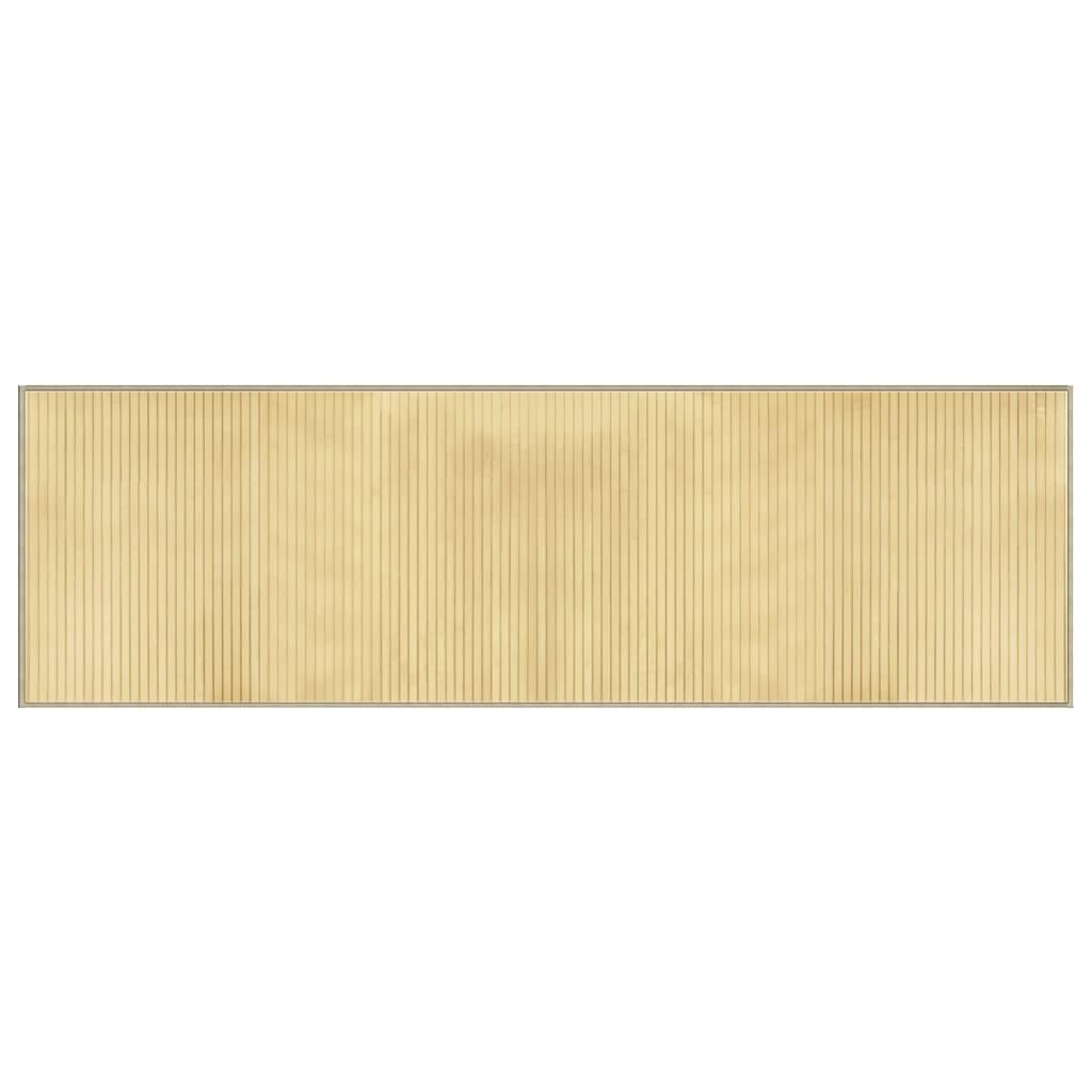 Alfombra rectangular bambú 60x200 cm