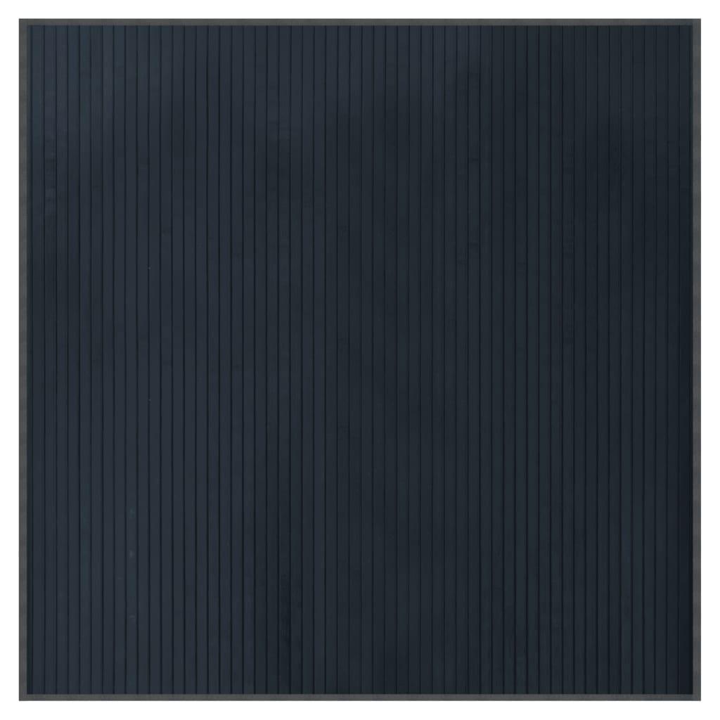 Alfombra cuadrada bambú color natural claro 100x100 cm