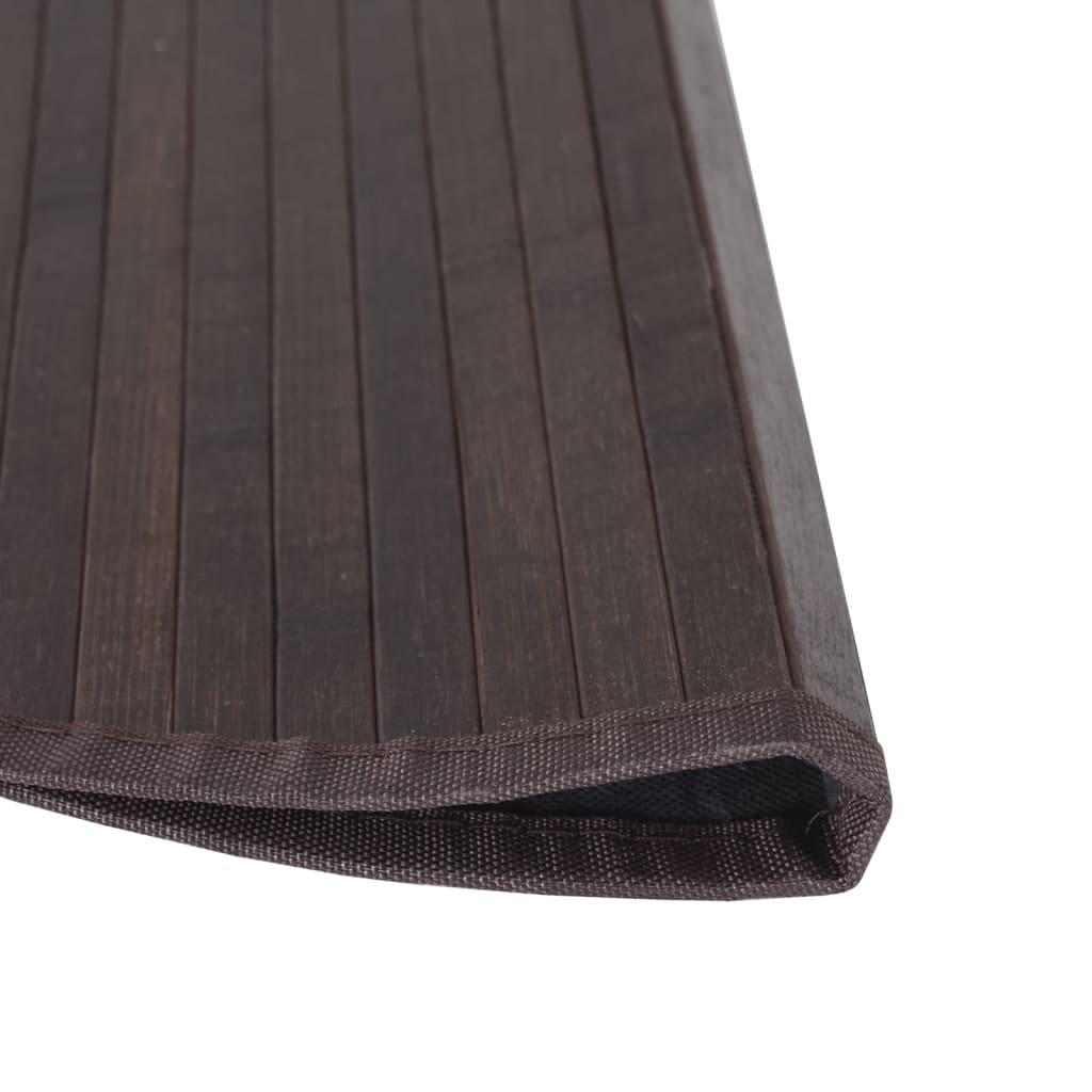 Alfombra redonda bambú color natural claro 100 cm