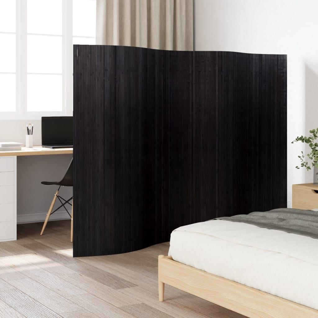 Biombo divisor de bambú color natural claro ancho 600 cm alto 165 cm