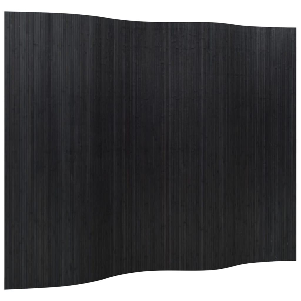 Biombo divisor de bambú color natural claro ancho 600 cm alto 165 cm