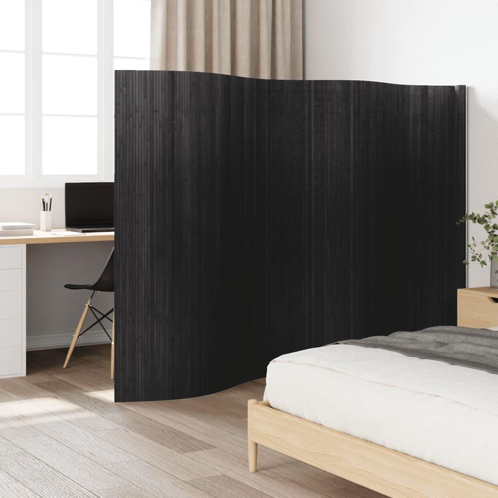 Biombo divisor de bambú color natural claro ancho 600 cm alto 165 cm
