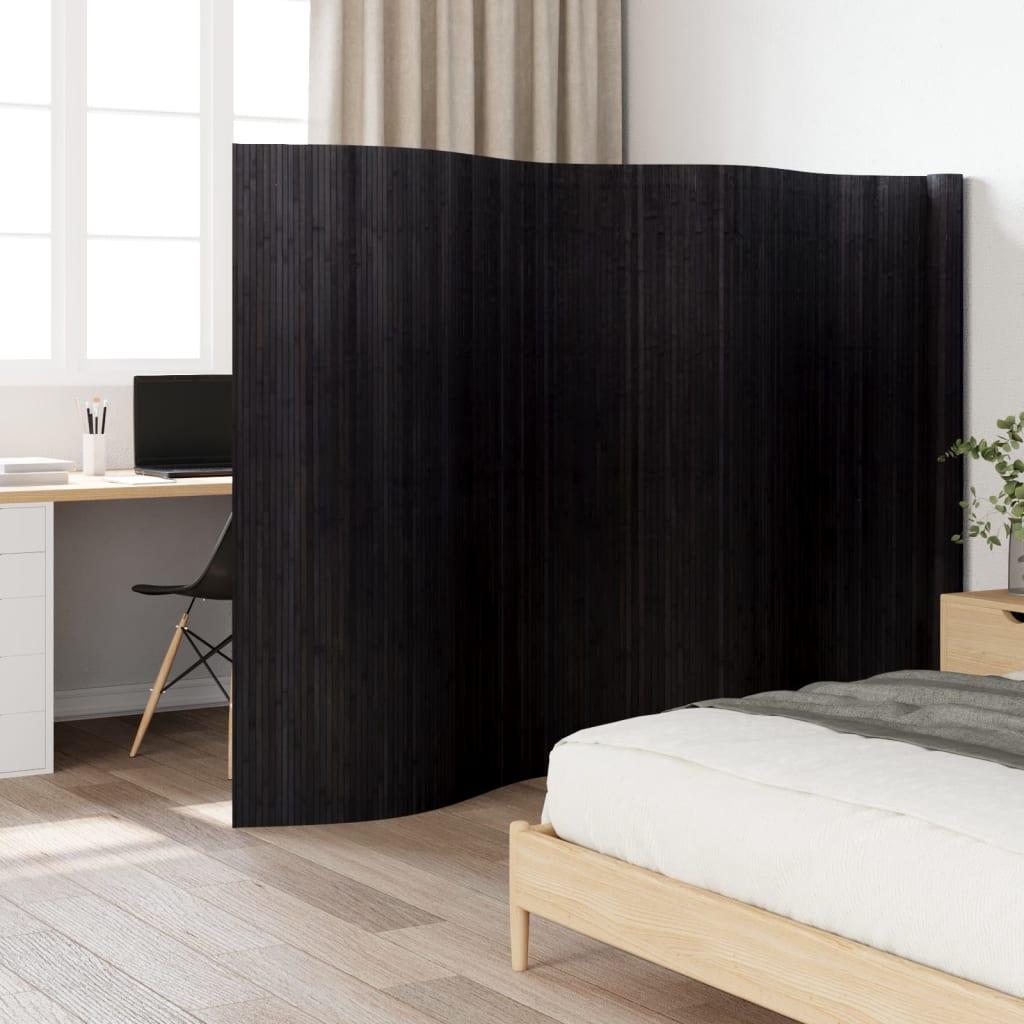 Biombo divisor de bambú color natural claro ancho 600 cm alto 165 cm