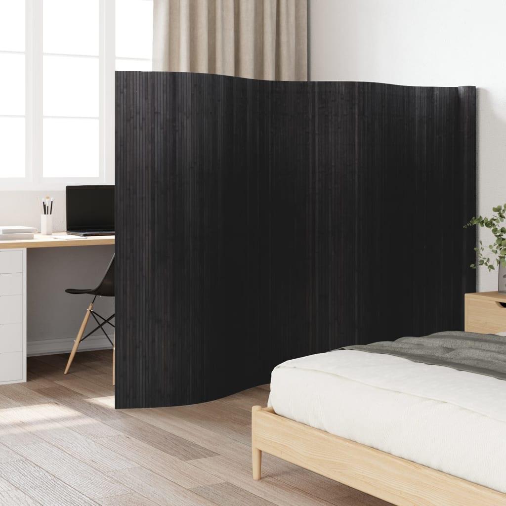 Biombo divisor de bambú color natural claro ancho 600 cm alto 165 cm