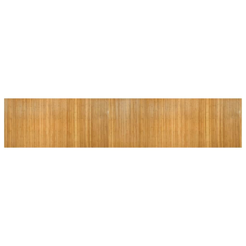 Biombo divisor de bambú color natural claro ancho 600 cm alto 165 cm