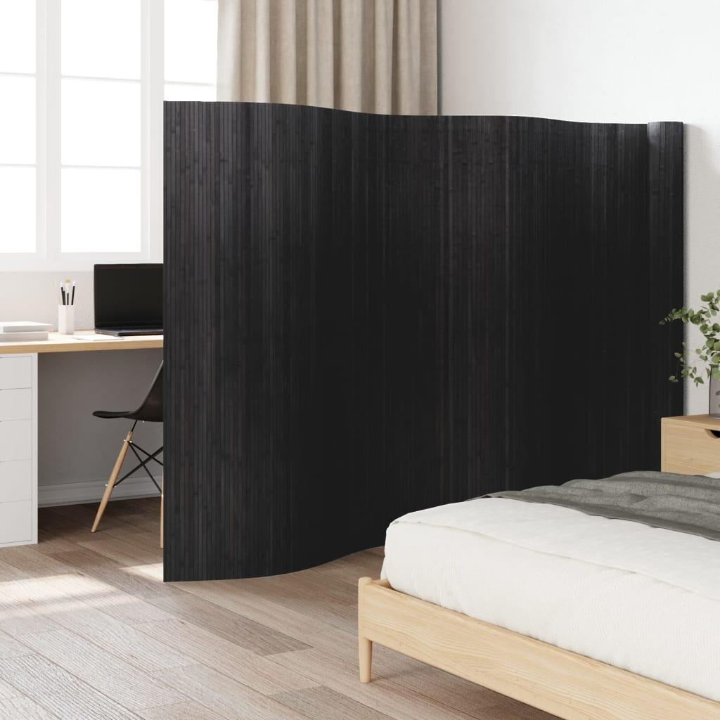Biombo divisor de bambú color natural claro ancho 600 cm alto 165 cm