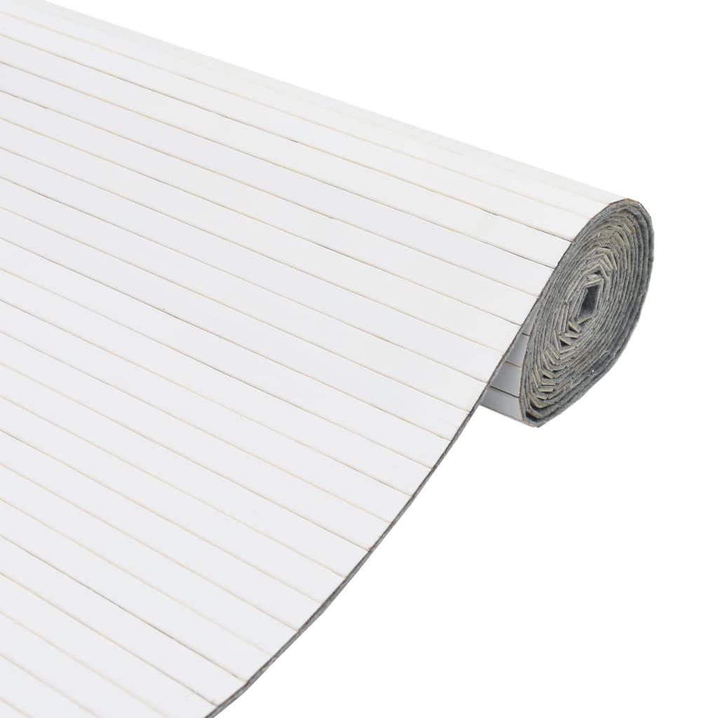 Biombo divisor de bambú color natural claro ancho 600 cm alto 165 cm