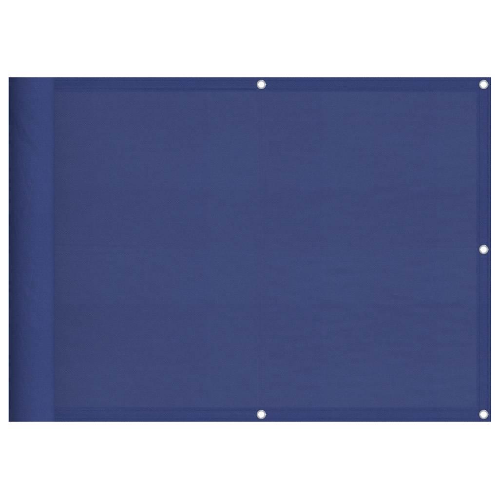 Pantalla de balcón 100% poliéster Oxford verde oscuro 75x700 cm