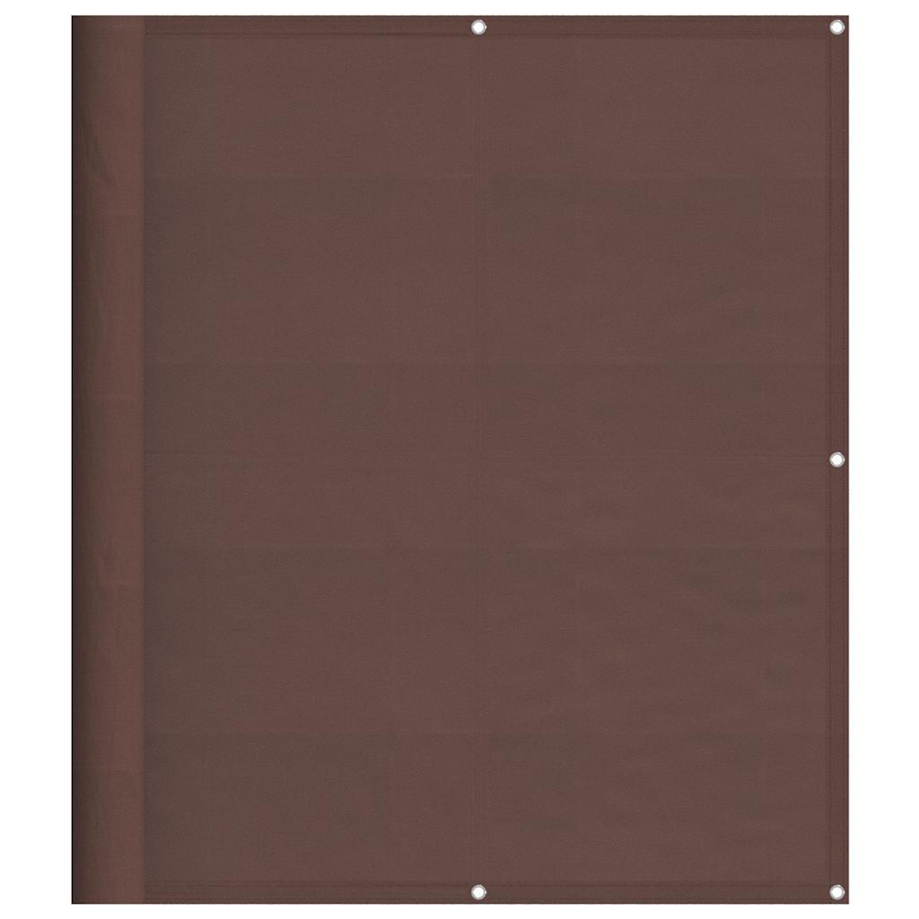 Pantalla de balcón 100% poliéster Oxford verde oscuro 75x700 cm