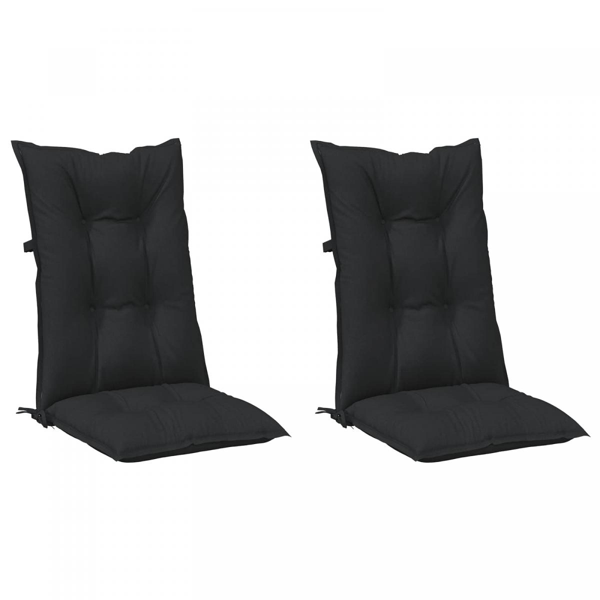 Juego de Cojines para Silla de Respaldo Alto 2 uds. Poliéster
