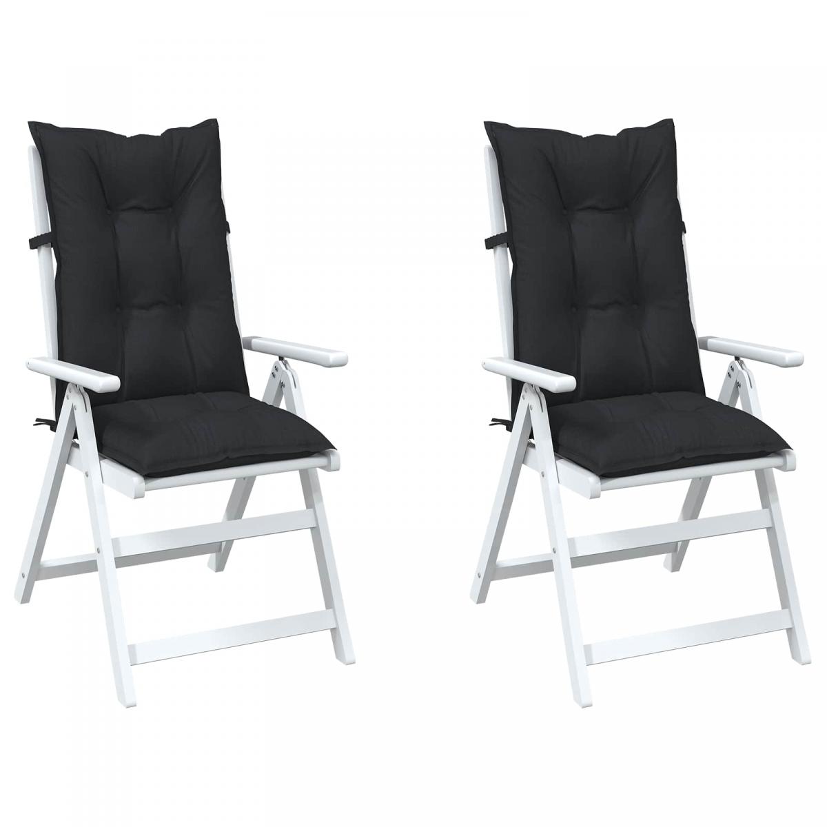 Juego de Cojines para Silla de Respaldo Alto 2 uds. Poliéster