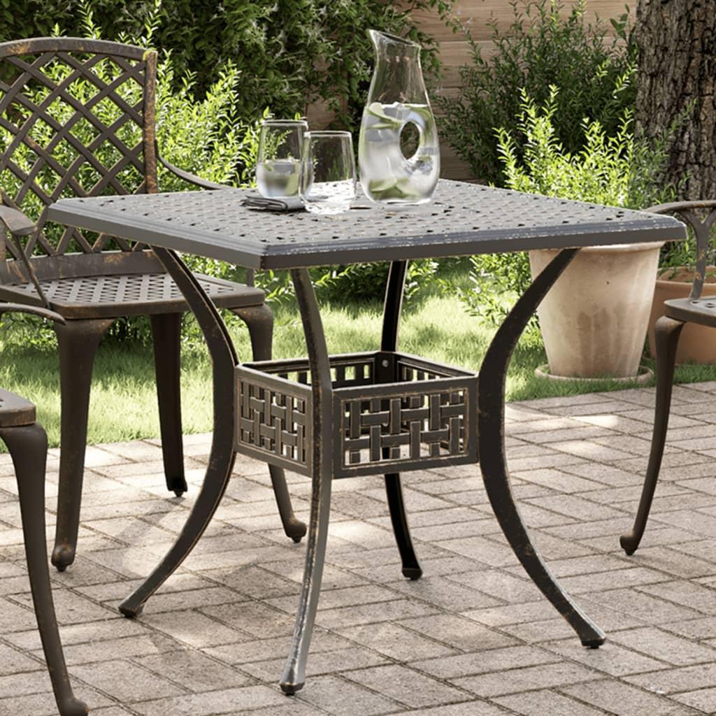 Mesa de jardín aluminio fundido