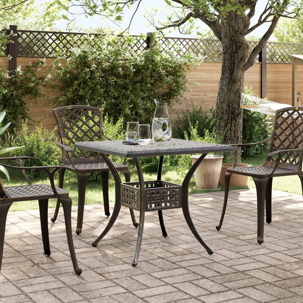 Mesa de jardín aluminio fundido