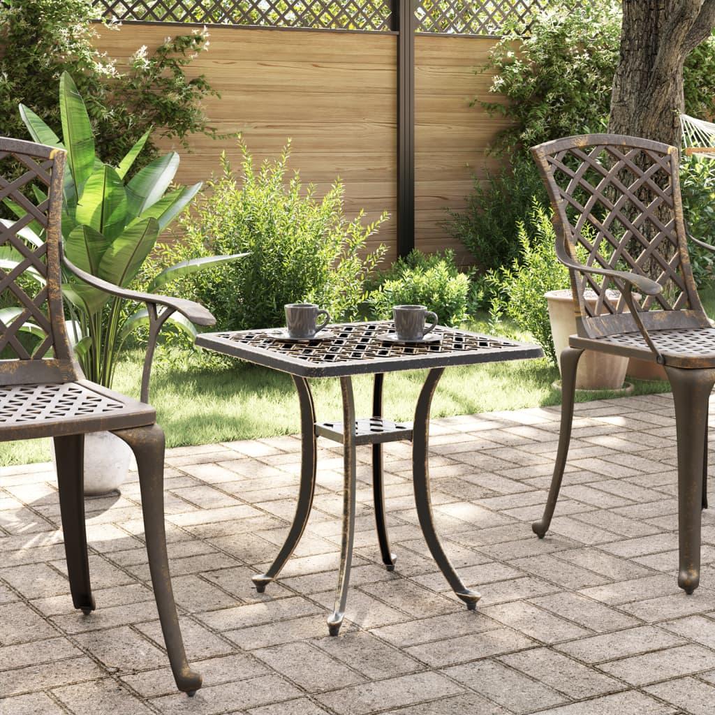 Mesa de jardín aluminio fundido