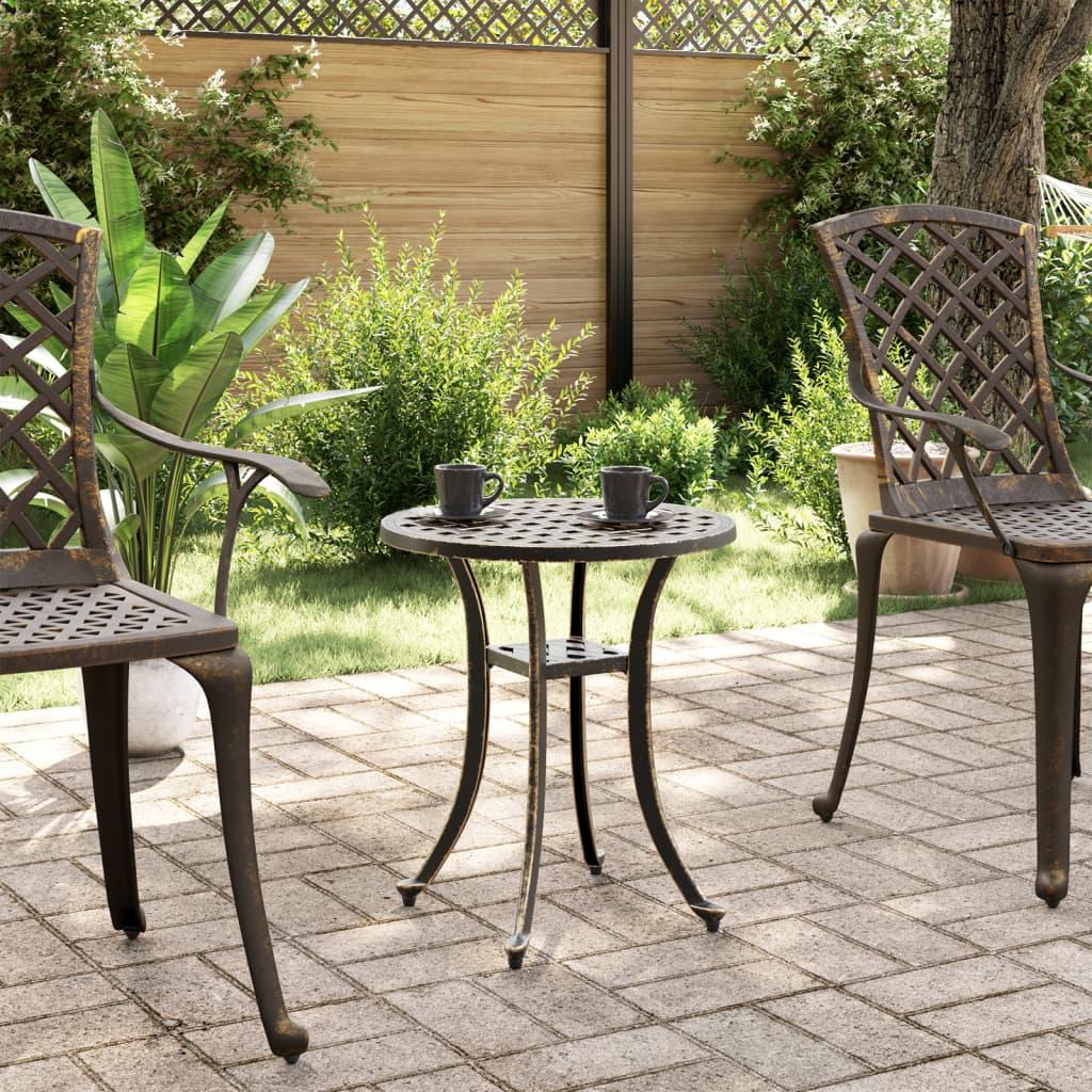 Mesa de jardín aluminio fundido
