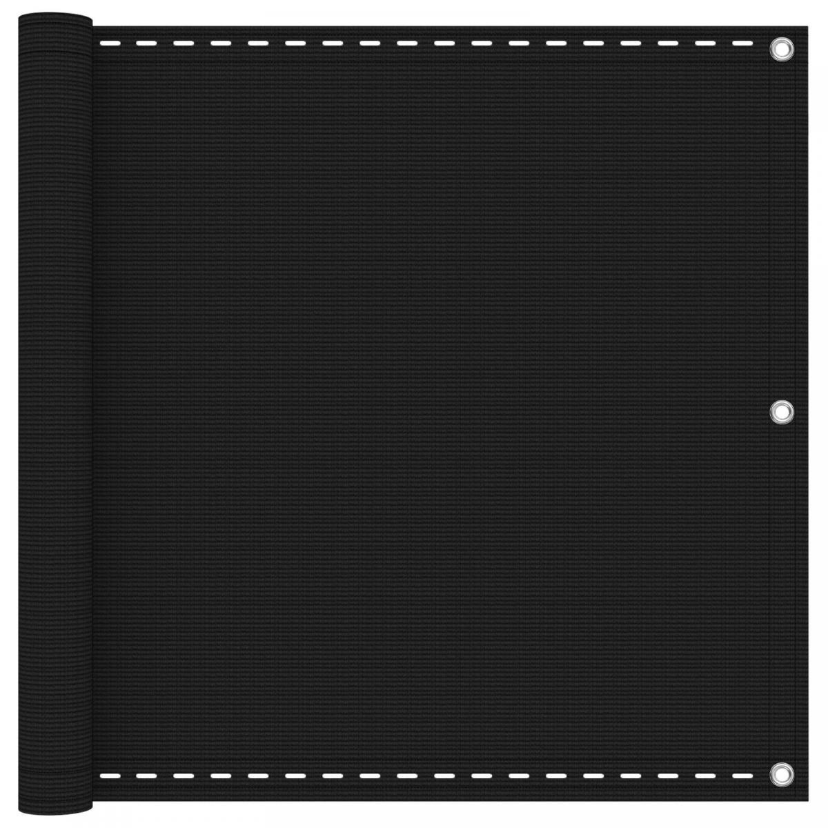 Pantalla de Balcón Rectangular 75 x 700 cm HDPE y aluminio Topo