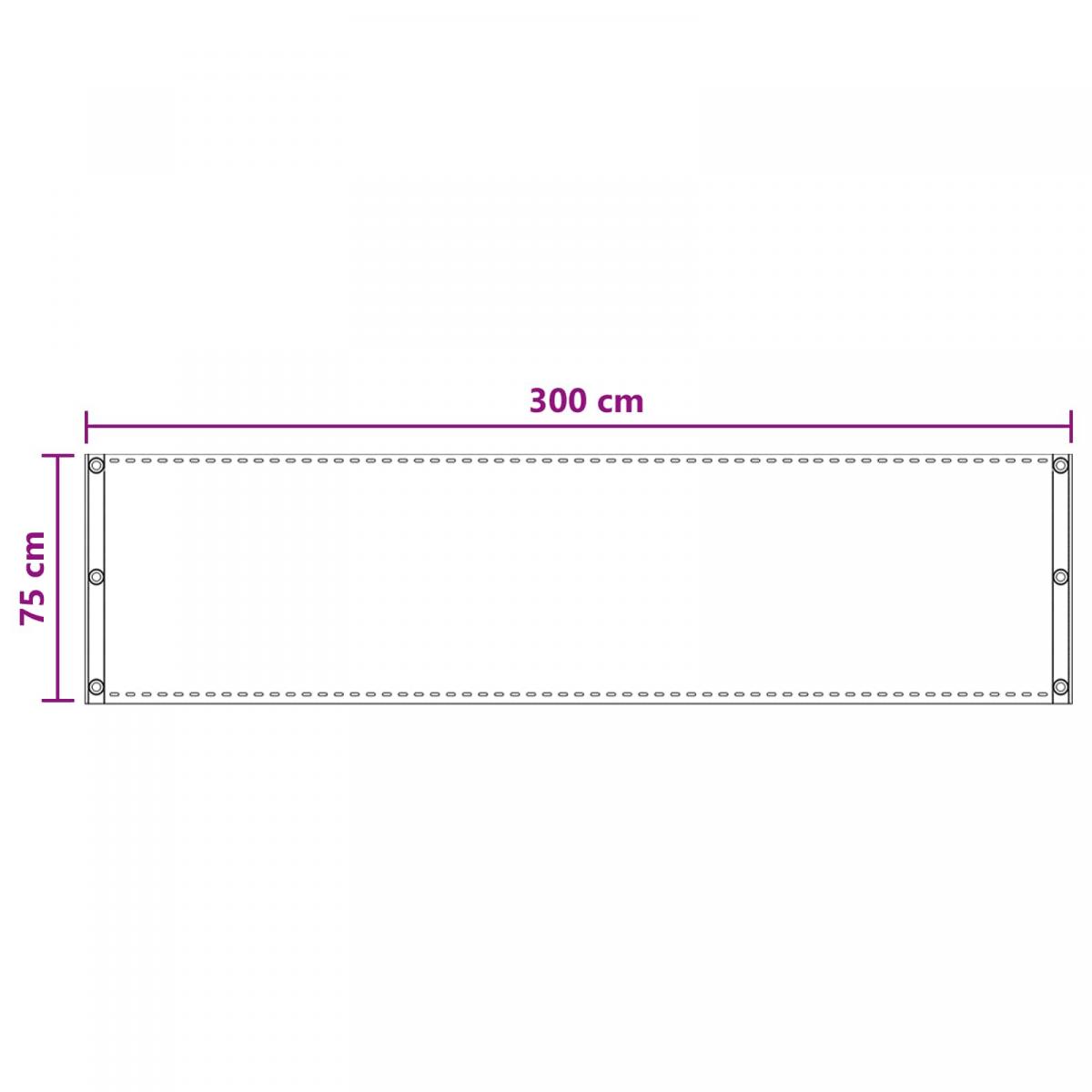 Pantalla de Balcón Rectangular HDPE y aluminio